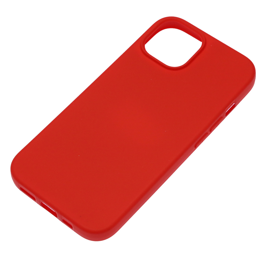 Чехол накладка NANO для APPLE iPhone 15, силикон, бархат, цвет красный