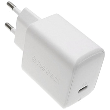 СЗУ (Сетевое зарядное устройство) DEESPI GaN30, 30W, 1 USB Type C, цвет белый