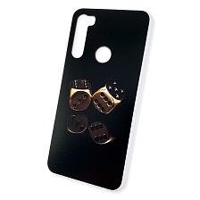 Чехол накладка для XIAOMI Redmi Note 8, силикон, рисунок игральные кости.