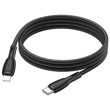 Кабель BOROFONE BX86 Advantage USB Type C на Lightning 8 pin, 20W, PD20W, длина 1 метр, цвет черный