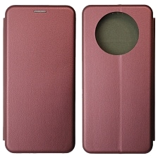 Чехол книжка STYLISH для HUAWEI nova Y91, HUAWEI nova 14i, экокожа, визитница, цвет бордовый