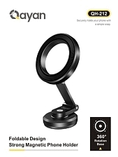 Автомобильный магнитный держатель QAYAN QH-212 для смартфона, на приборную панель, цвет черный