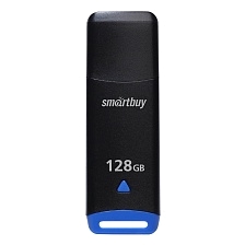 Флешка USB 2.0 128GB SMARTBUY Easy, цвет черно синий