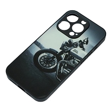 Чехол накладка для APPLE iPhone 15 Pro (6.1"), силикон, пластик, рисунок Royal Enfield Чехол накладка для APPLE iPhone 15 Pro (6.1"), силикон, пластик, рисунок Royal Enfield