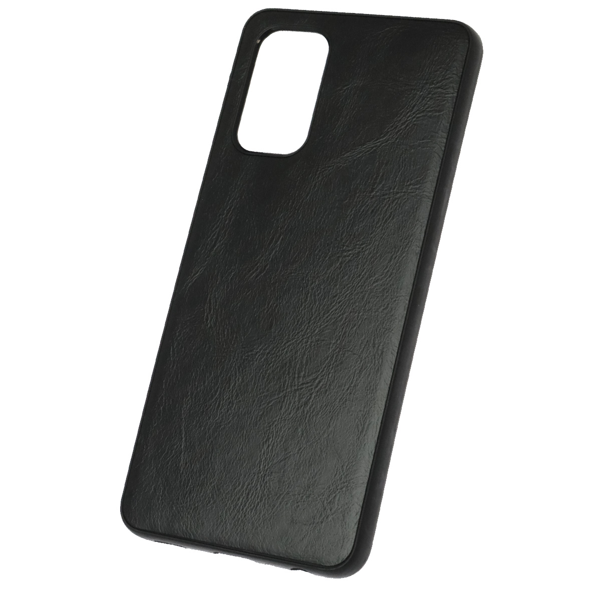 Чехол накладка для SAMSUNG Galaxy A32 4G (SM-A325F), силикон, текстура кожи, цвет черный
