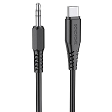 Аудио кабель BOROFONE BL8 USB Type C на AUX, длина 1 метр, цвет черный Аудио кабель BOROFONE BL8 USB Type C на AUX, длина 1 метр, цвет черный