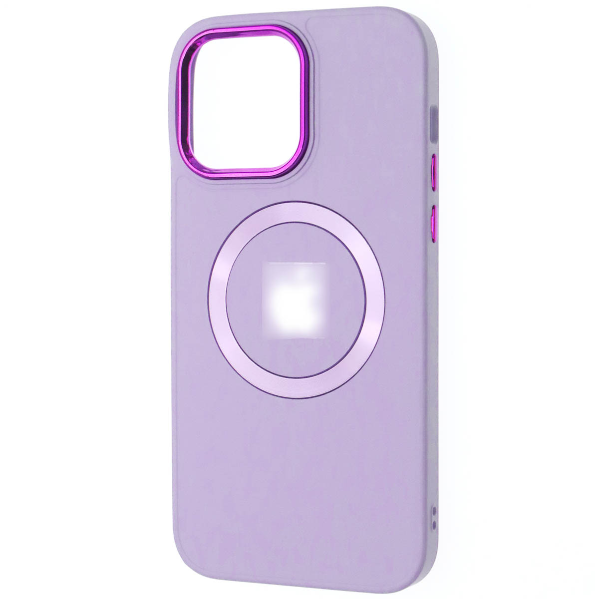 Чехол накладка с поддержкой MagSafe для APPLE iPhone 14 Pro Max (6.7"), силикон, пластик, цвет сиреневый