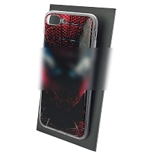 Чехол накладка для APPLE iPhone 7 Plus, iPhone 8 Plus, силикон, глянцевый, рисунок Темный Spider man