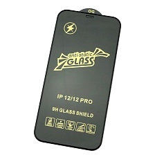 Защитное стекло 9H OG anti-static для APPLE iPhone 12 (6.1"), iPhone 12 Pro (6.1"), цвет окантовки черный Защитное стекло 9H OG anti-static для APPLE iPhone 12 (6.1"), iPhone 12 Pro (6.1"), цвет окантовки черный