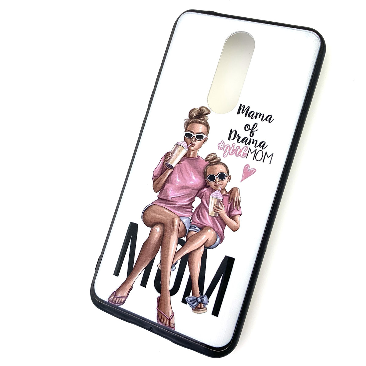 Чехол накладка для XIAOMI Redmi 8, силикон, рисунок Mama of Drama.