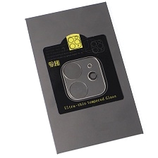 Защитное стекло LENS SHIELD для камеры APPLE iPhone 12, прозрачное, цвет окантовки черный Защитное стекло LENS SHIELD для камеры APPLE iPhone 12, прозрачное, цвет окантовки черный