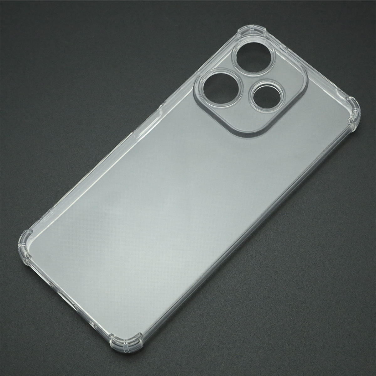 Чехол накладка для XIAOMI Redmi 13, POCO M6 4G, защита камеры, усиленные края, силикон, прозрачный