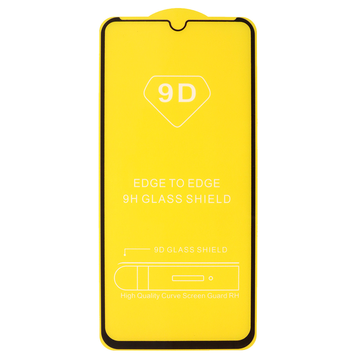 Защитное стекло 9D для XIAOMI Redmi Note 7, цвет окантовки черный