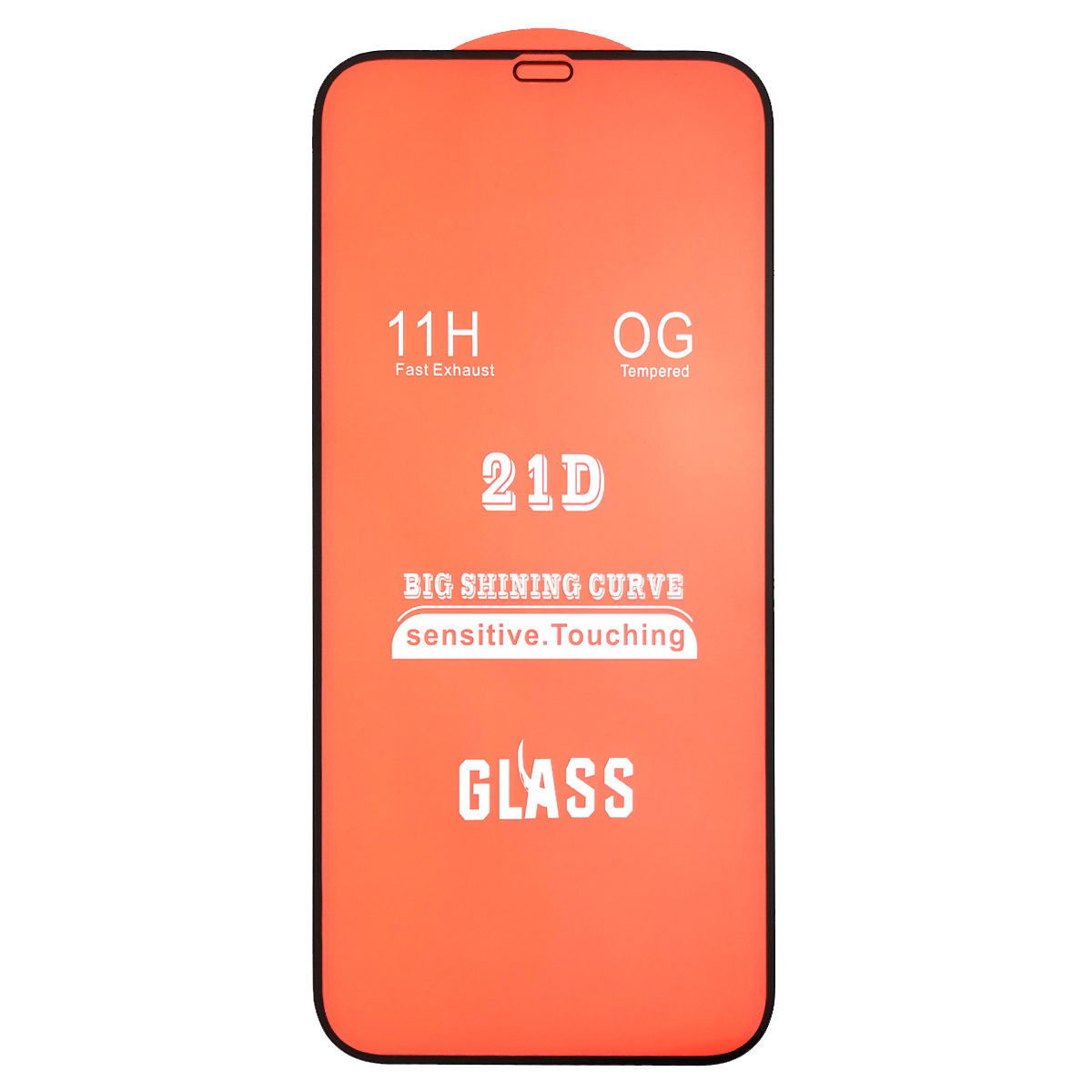 Защитное стекло 21D для APPLE iPhone 12 Pro MAX (6.7"), цвет окантовки черный