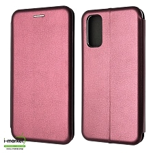 Чехол книжка STYLISH для SAMSUNG Galaxy S20 (SM-G980), экокожа, визитница, цвет бордовый