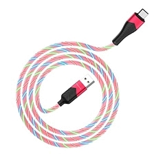 Кабель BOROFONE BU19 Streamer, Micro USB, длина 1 метр, 2.4A, цвет красный