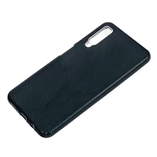 Чехол накладка Shine для SAMSUNG Galaxy A7 2018 (SM-A750), силикон, блестки, цвет черный
