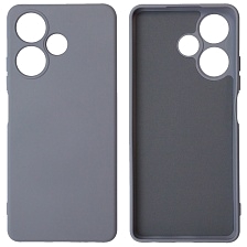 Чехол накладка NANO для INFINIX Hot 30, силикон, бархат, цвет космический серый