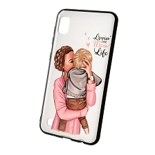 Чехол накладка для SAMSUNG Galaxy A10 (SM-A105), M10 (SM-M105), силикон, рисунок LOVIN THE MOM LOVE.