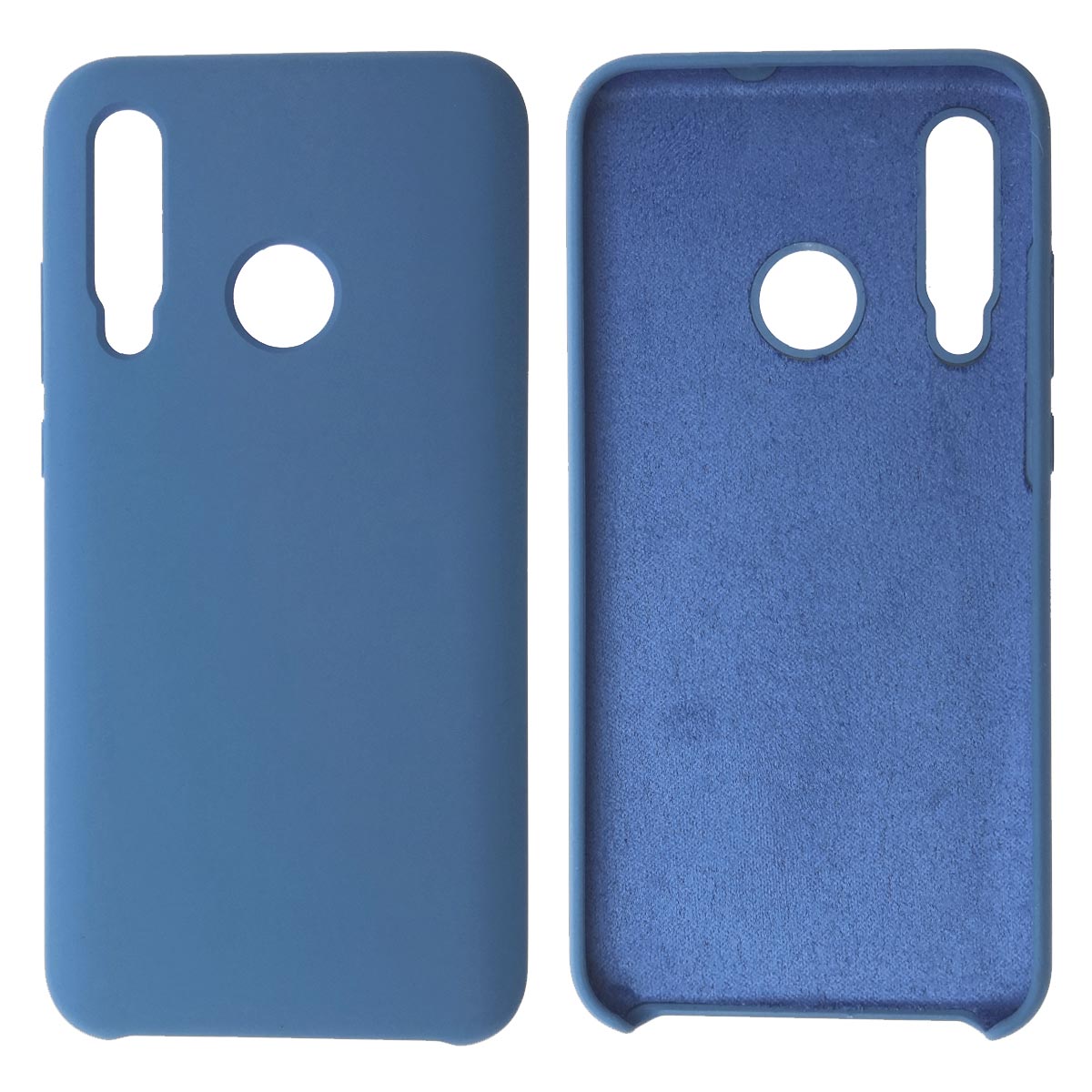 Чехол накладка Silicon Cover для HUAWEI Honor 10i, силикон, бархат, цвет джинсовый синий