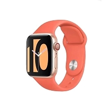 Смарт часы X22 Pro, 44 мм, шагомер, датчик пульса, цвет золотисто оранжевый (-50%)