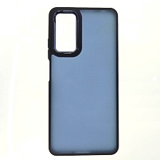 Чехол накладка для XIAOMI Redmi Note 11 Pro, Redmi Note 11 Pro 5G, силикон, пластик, цвет окантовки темно синий Чехол накладка для XIAOMI Redmi Note 11 Pro, Redmi Note 11 Pro 5G, силикон, пластик, цвет окантовки темно синий
