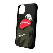 Чехол накладка для APPLE iPhone 11, силикон, рисунок Suprime.