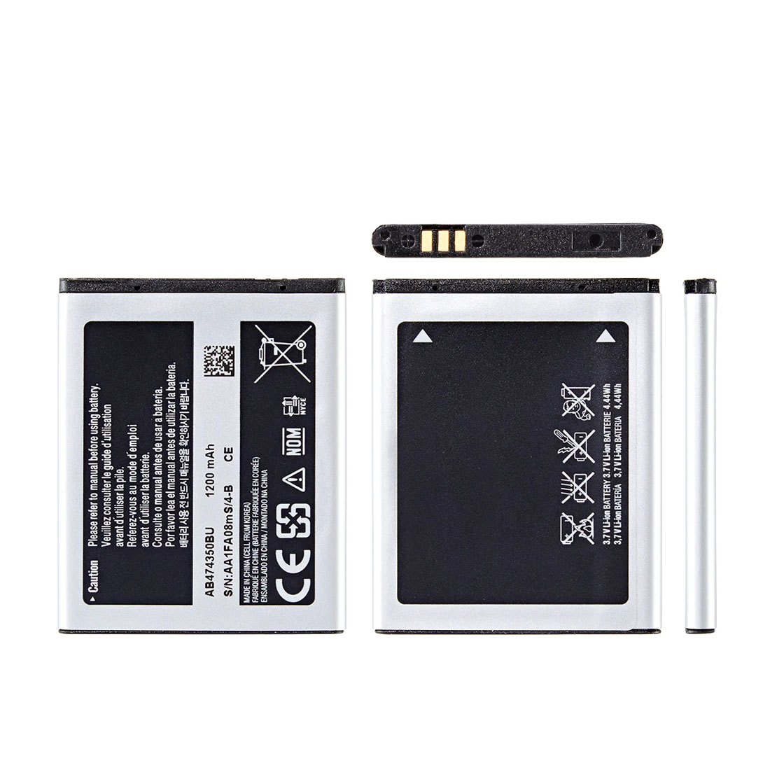 АКБ (Аккумулятор) AB474350BU для SAMSUNG D780, D788, G810, G810C G818E, i550, 1200mAh, 3.7V