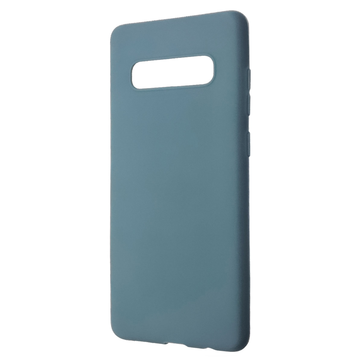 Чехол накладка GPS для SAMSUNG Galaxy S10 Plus (SM-G975), силикон, матовый, цвет голубой