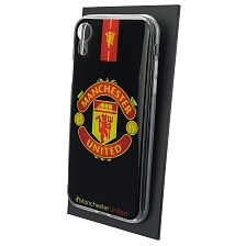 Чехол накладка для APPLE iPhone XR, силикон, глянцевый, рисунок Manchester United