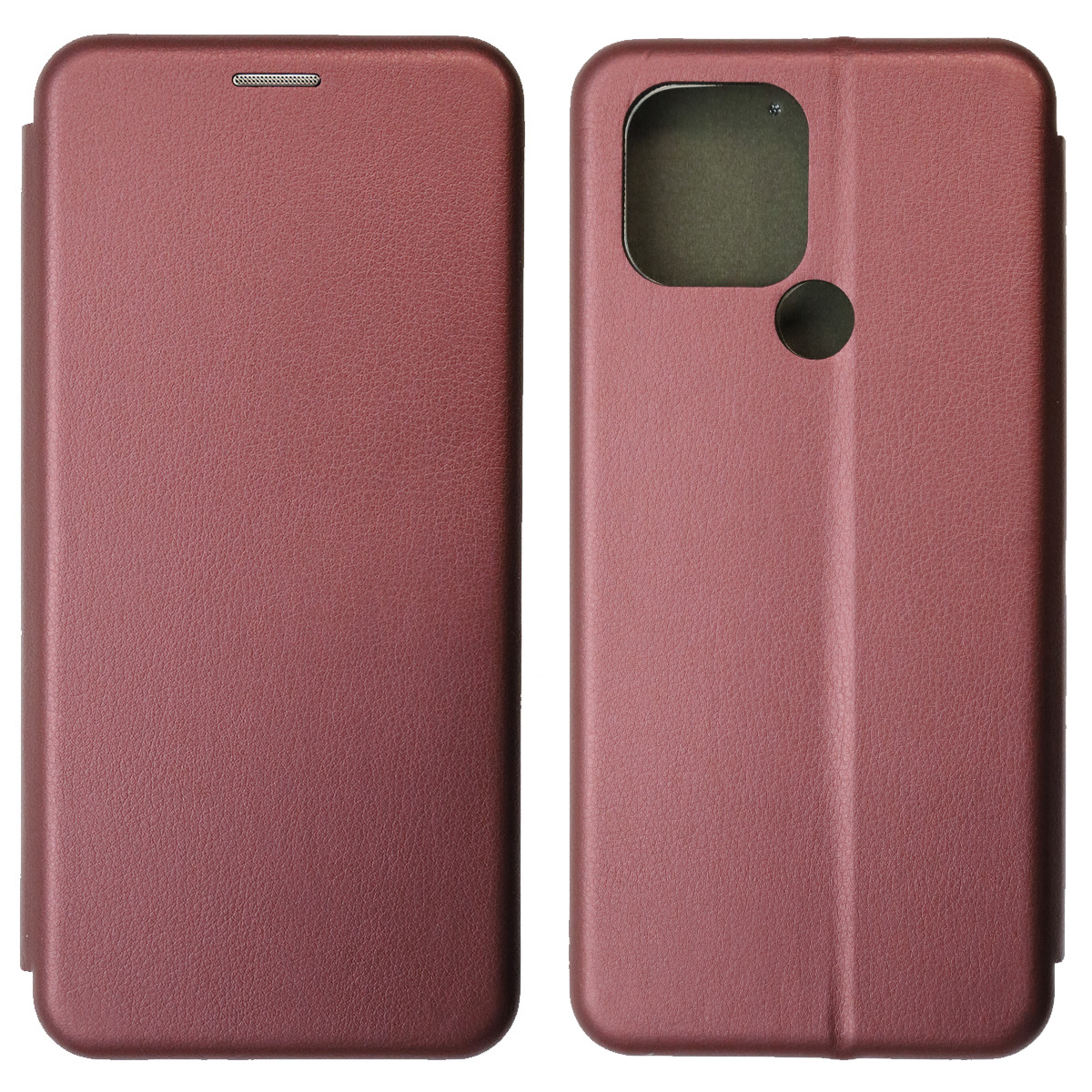 Чехол книжка STYLISH для XIAOMI Redmi A1 Plus, Redmi A2 Plus, POCO C51, экокожа, визитница, цвет бордовый Чехол книжка STYLISH для XIAOMI Redmi A1 Plus, Redmi A2 Plus, POCO C51, экокожа, визитница, цвет бордовый