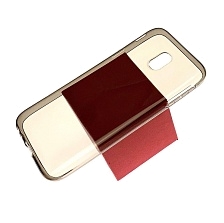 Чехол-накладка для SAMSUNG Galaxy J3 2017 (SM-J330) силиконовая ультратонкая прозрачная TPU CASE Transparent BRF Gray BRF.