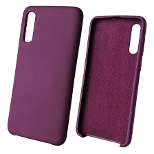 Чехол накладка Silicon Cover для SAMSUNG Galaxy A50 (SM-A505), A30s (SM-A307), A50s (SM-A507), силикон, бархат, цвет фиолетовый.