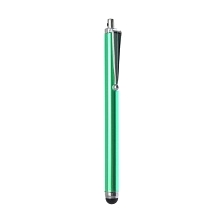 Стилус емкостной для смартфонов и планшетных ПК, длина 8 см, цвет зеленый.