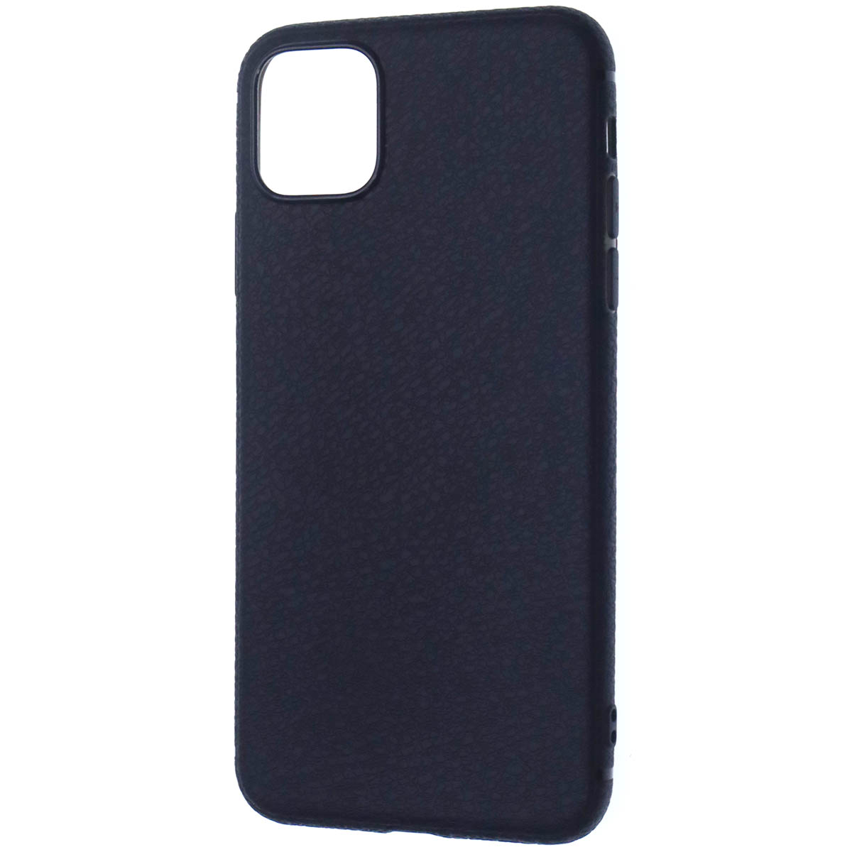 Чехол накладка для APPLE iPhone XS MAX, 11 Pro MAX, силикон, под кожу, цвет черный