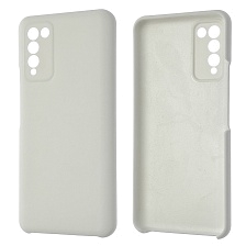 Чехол накладка Silicon Cover для HUAWEI Honor 10X Lite, силикон, бархат, цвет белый