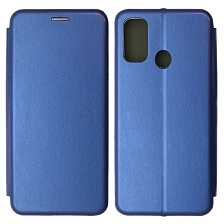 Чехол книжка STYLISH для TECNO Spark 7, экокожа, визитница, цвет синий