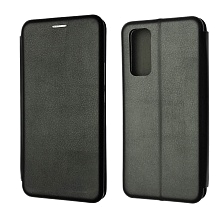 Чехол книжка STYLISH для HUAWEI Honor 30 Pro (EBG-AN10), экокожа, визитница, цвет черный.