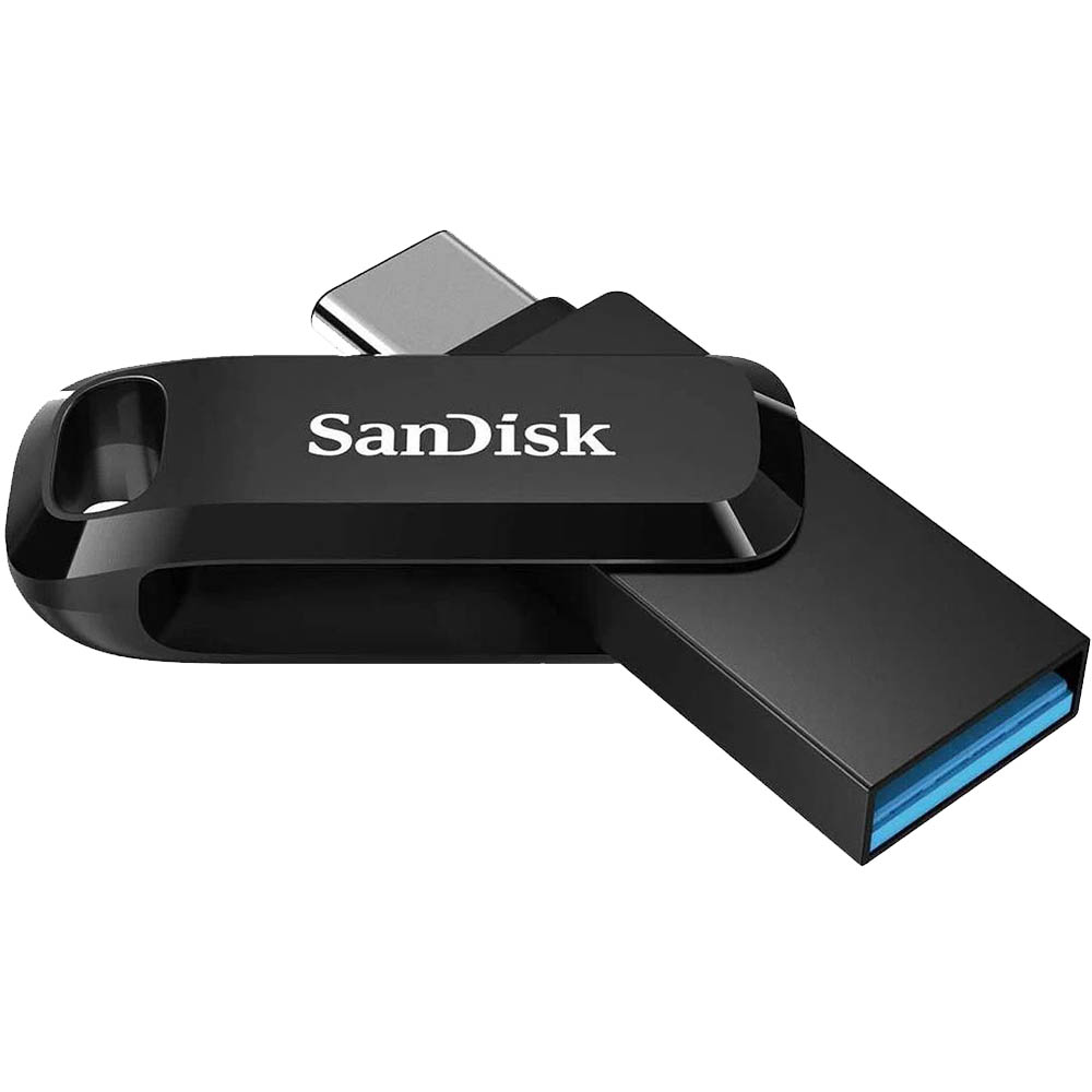 Флешка SanDisk Ultra Dual Drive 256 GB, USB 3.1, USB Type-C, цвет черный