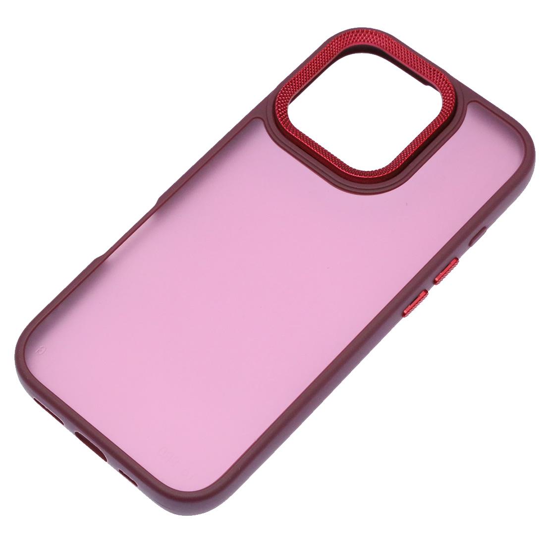 Чехол накладка для APPLE iPhone 16 Pro (6.3"), силикон, пластик, цвет бордовый