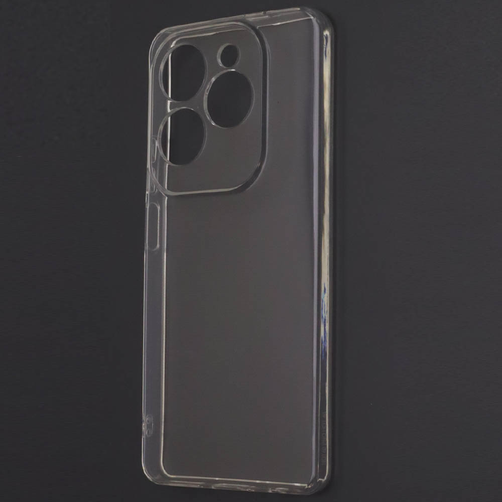 Чехол накладка для INFINIX Hot 40, Hot 40 Pro, защита камеры, силикон, прозрачный