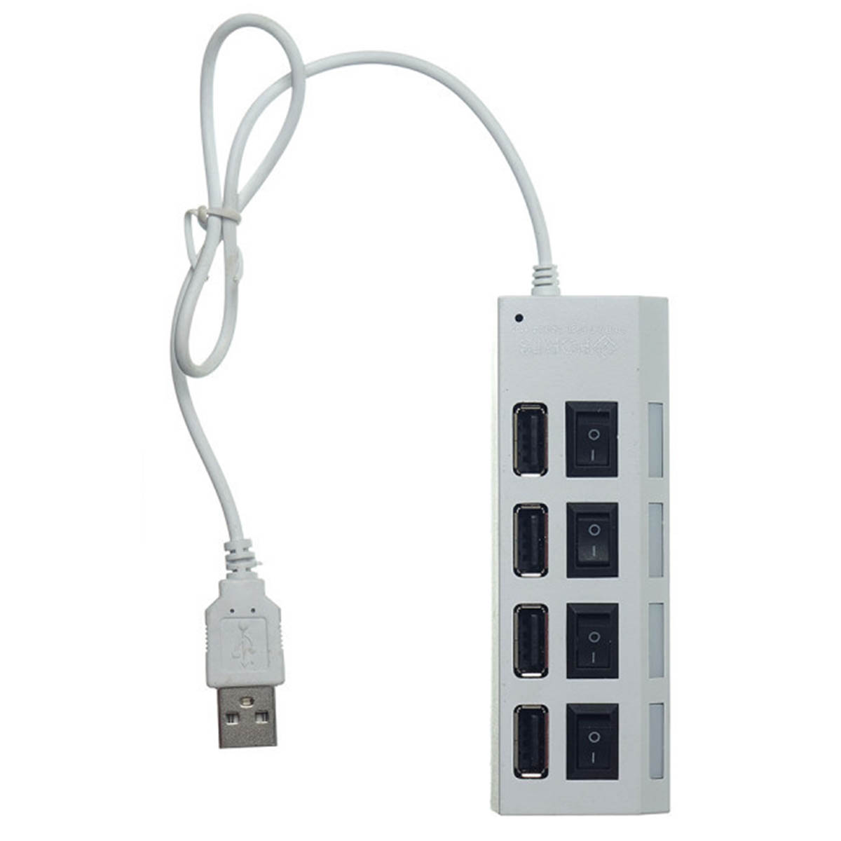 Переходник, хаб концентратор MRM JC401 USB на 4 USB, цвет белый