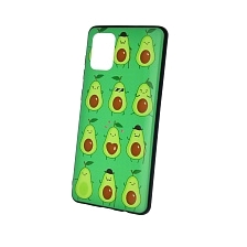 Чехол накладка для SAMSUNG Galaxy A71 (SM-A715), силикон, рисунок Авокадо Танцы.