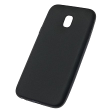 Чехол накладка для SAMSUNG Galaxy J3 2017 (SM-J330), силикон, матовый, цвет черный