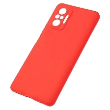 Чехол накладка SOFT TOUCH для XIAOMI Redmi Note 10 Pro, силикон, матовый, цвет красный