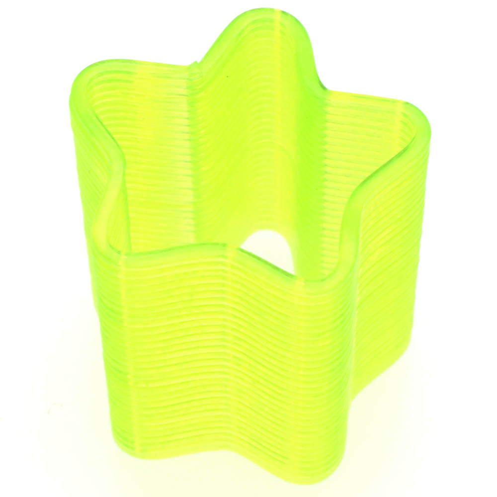 Игрушка пружинка антистресс, форма звезды, размер 3.5 см x 3.5 см, цвет салатовый