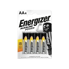 Батарейка ENERGIZER Alkaline power LR6 AA BL4 Alkaline 1.5V Батарейка ENERGIZER Alkaline power LR6 AA BL4 Alkaline 1.5V