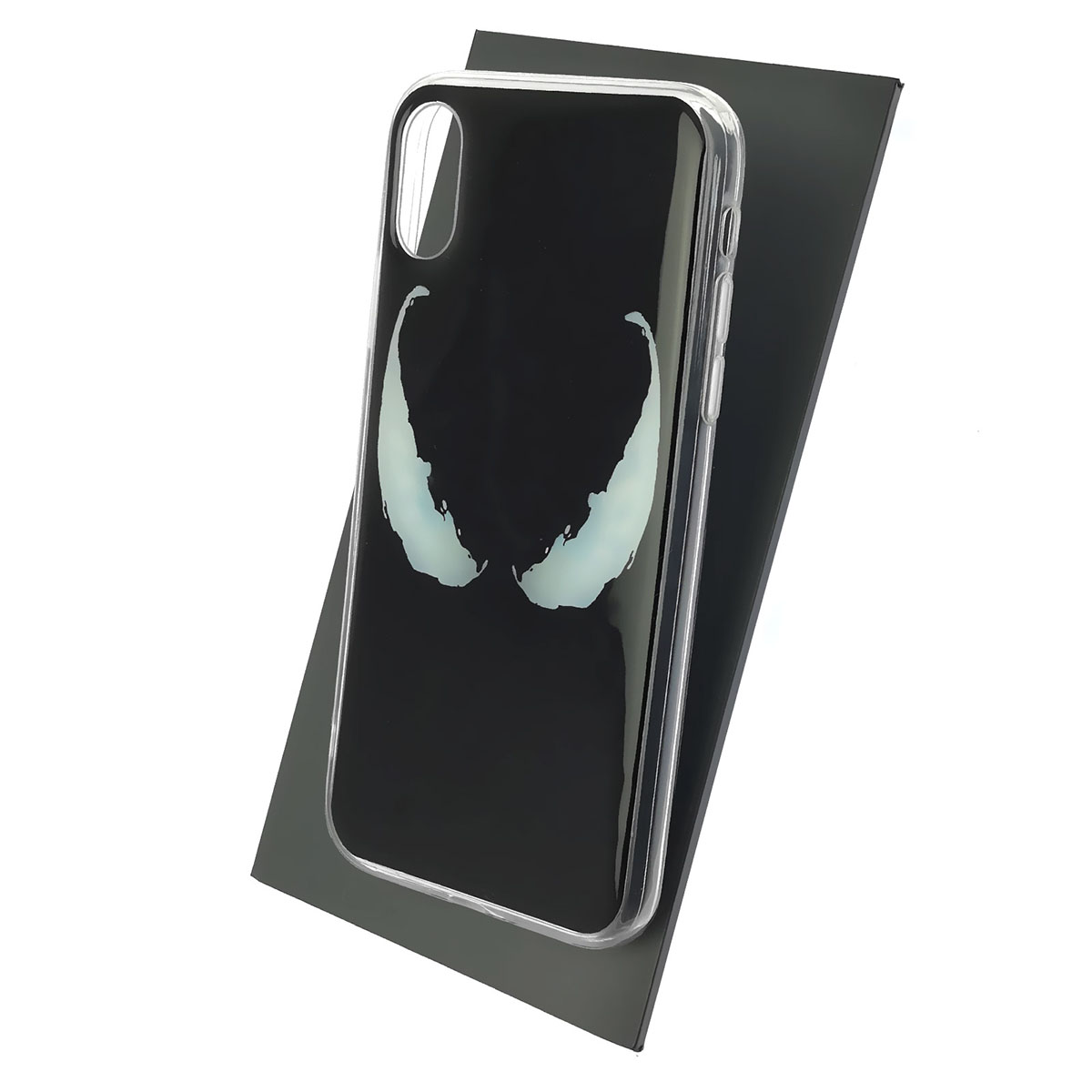 Чехол накладка для APPLE iPhone XR, силикон, глянцевый, рисунок Белые глаза