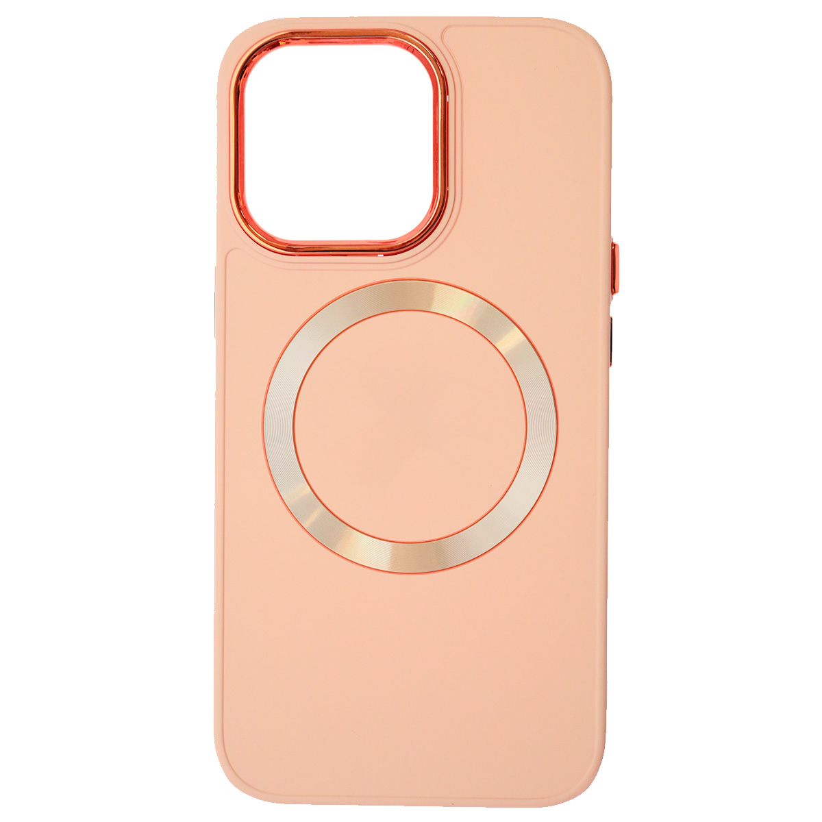Чехол накладка с поддержкой MagSafe для APPLE iPhone 13 Pro (6.1"), силикон, пластик, цвет розовый