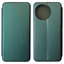 Чехол книжка STYLISH для Realme 11 4G, экокожа, визитница, цвет темно зеленый Чехол книжка STYLISH для Realme 11 4G, экокожа, визитница, цвет темно зеленый